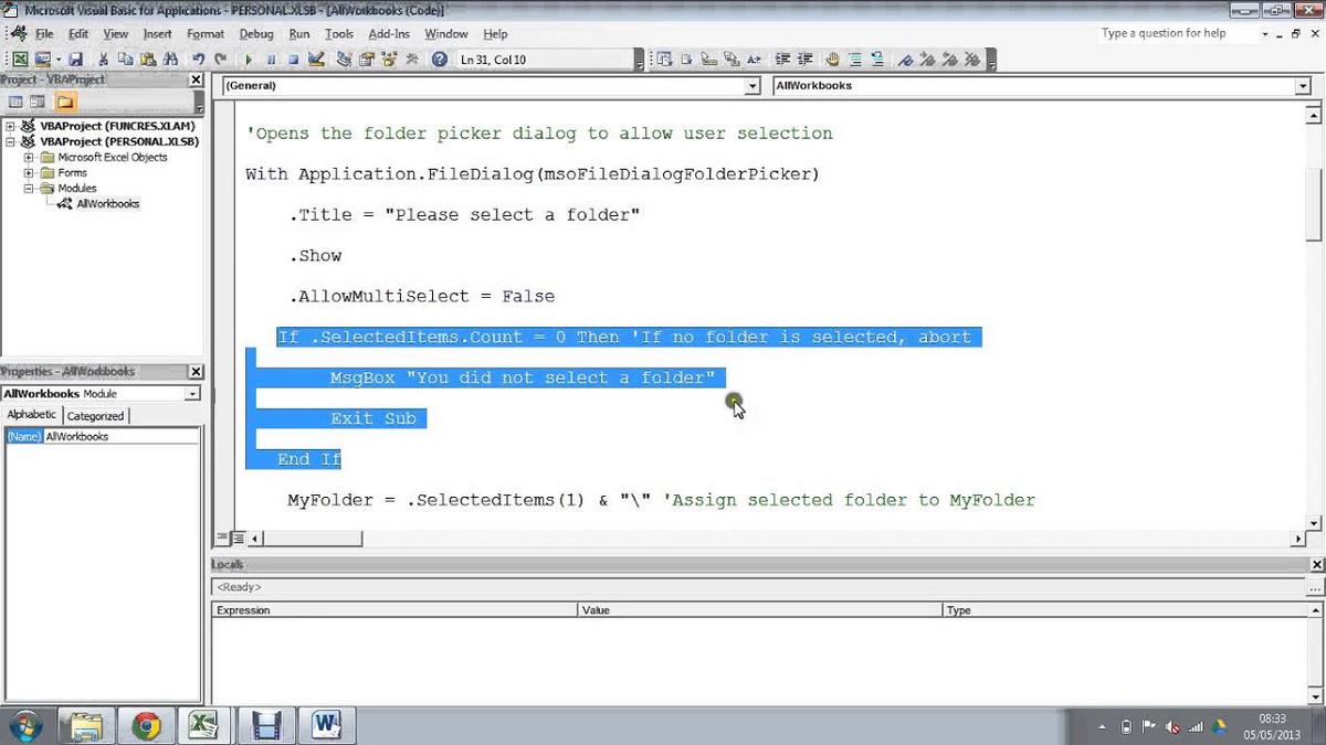 Excel Vba Loop Through All Files In A Folder 4435