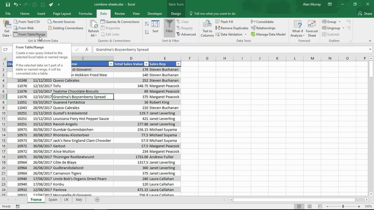 Consolidate Worksheets in Excel with Data Consolidation Tool