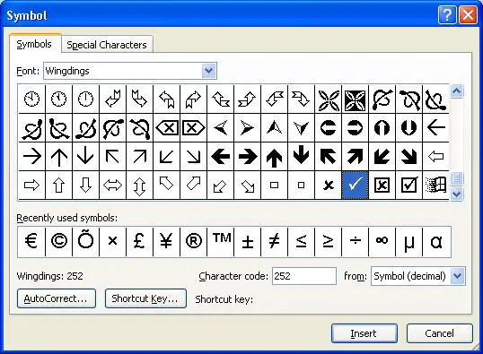 How To Type Tick Symbol In Ms Word - Printable Templates