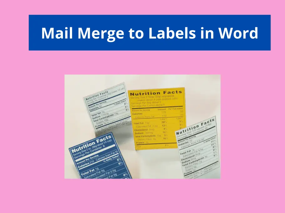 Mail Merge To Labels In Word