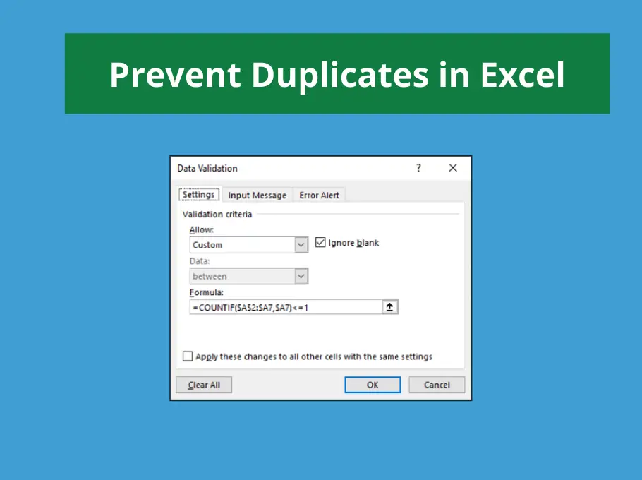 Excel Tips And Tricks Prevent Duplicate Entries In Excel With Data Hot Sex Picture 2104