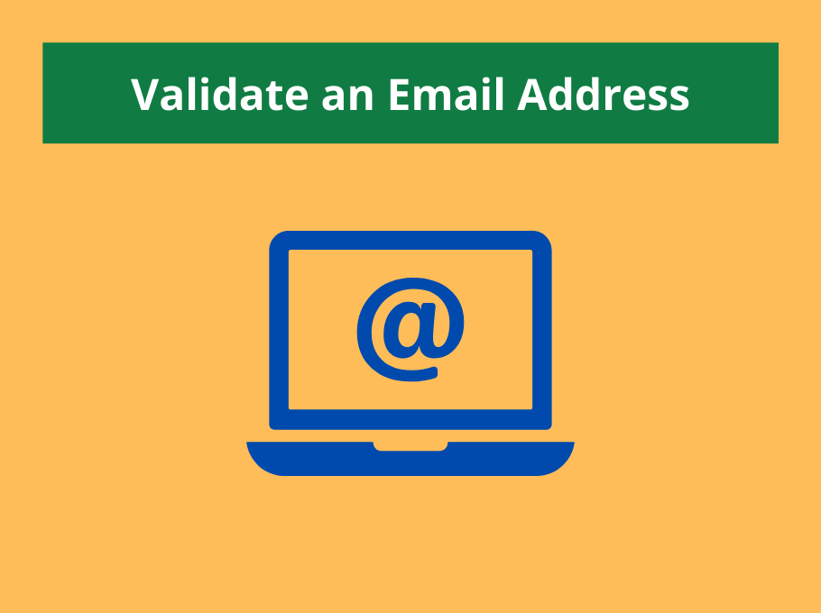 program to verify email addresses