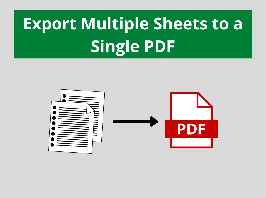 How To Combine Each Multiple Sheets To ONLY ONE PDF File Chandoo 