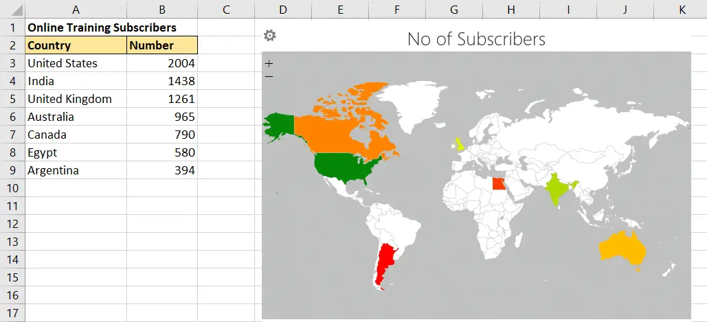 Geographic Heat Map In Excel Free Add In