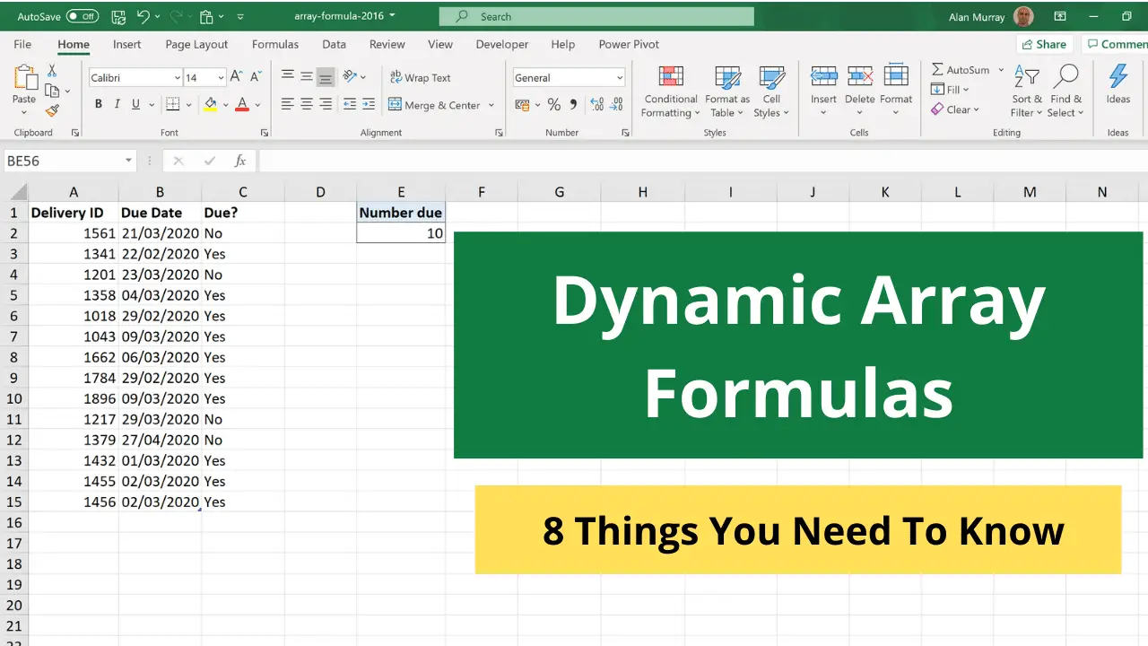 Dynamic Array Formulas Excel Computergaga 8316